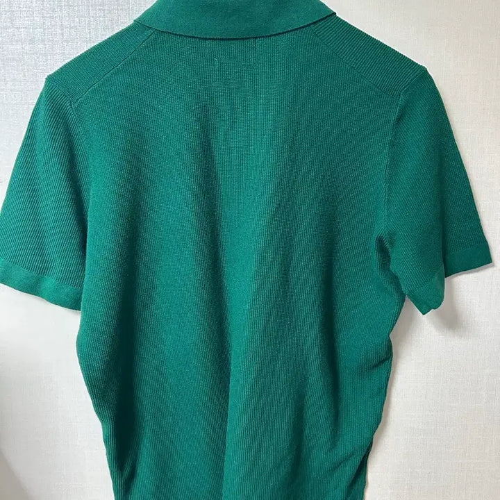 [SOLD OUT] 지오지아 에디션 그린 골지 반팔 카라 티셔츠
