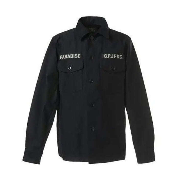 [BUNJANG] Wacko Maria Army Work Jacket / 14aw 와코마리아 코튼 오픈카라 아미 워크 자켓 L