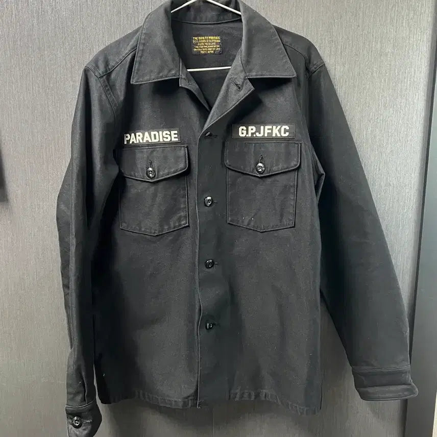 [BUNJANG] Wacko Maria Army Work Jacket / 14aw 와코마리아 코튼 오픈카라 아미 워크 자켓 L