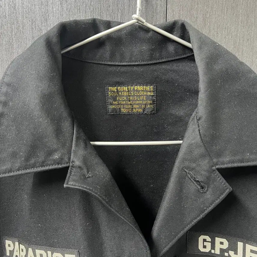 [BUNJANG] Wacko Maria Army Work Jacket / 14aw 와코마리아 코튼 오픈카라 아미 워크 자켓 L