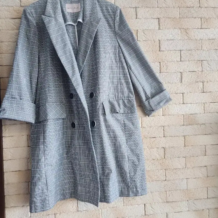 [BUNJANG] The Tillybury Check Half Jacket / 백화점 더틸버리  얇은 간절기 체크 하프 자켓