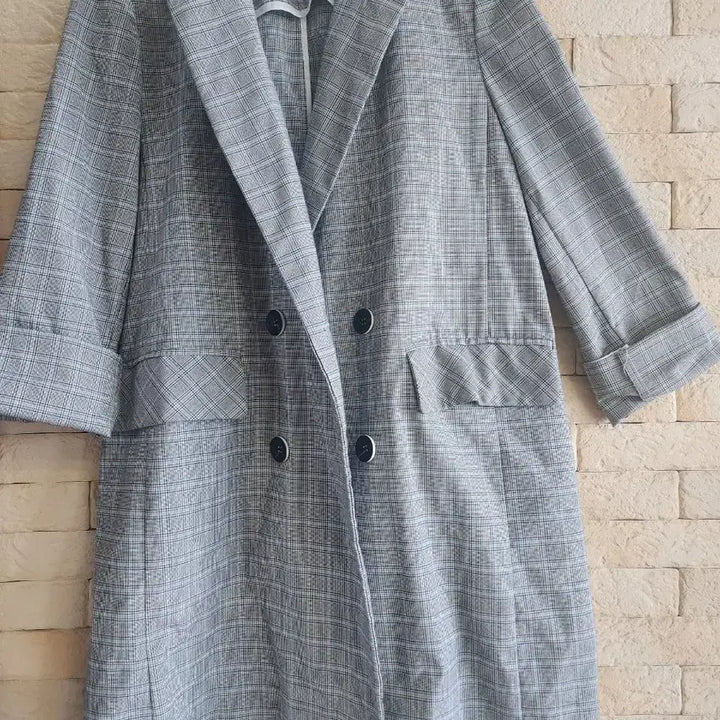 [BUNJANG] The Tillybury Check Half Jacket / 백화점 더틸버리  얇은 간절기 체크 하프 자켓