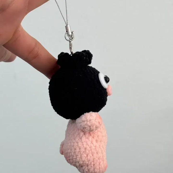 [BUNJANG] Cute Chubby Pig Thief Keyring / 귀여운 통통 돼지 도둑 키링