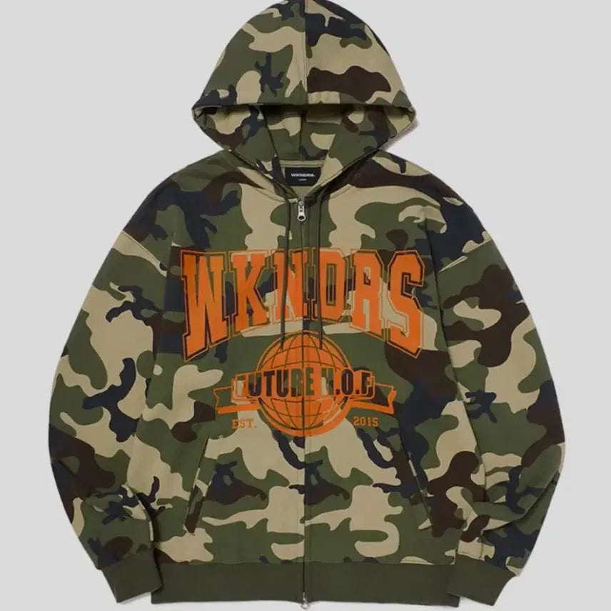 [BUNJANG] Weeekenders H.O.F Camo Zip-up Hoodie / 위캔더스 후드집업 H.O.F ZIPUP HOODIE (CAMO)
