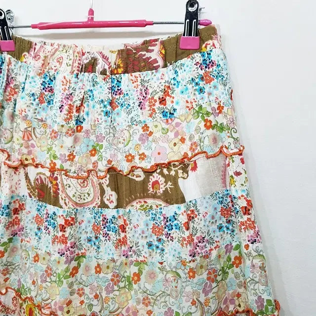 [BUNJANG] xaja Patchwork Bending Skirt / xaja 패치워크 밴딩 스커트