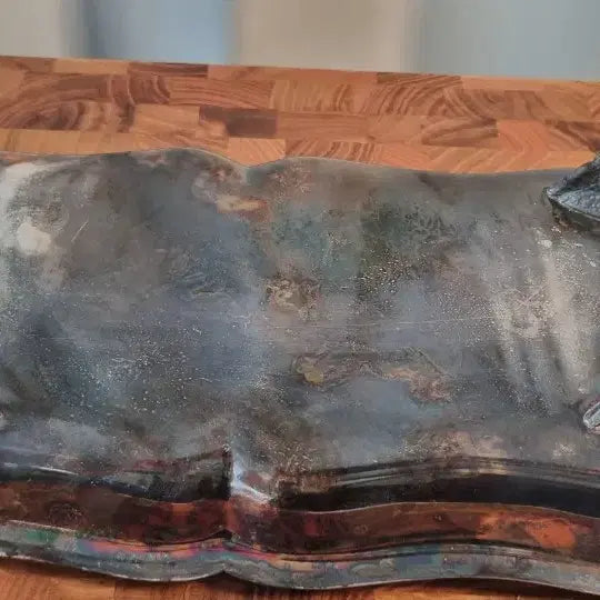 [BUNJANG] Vintage Silver Plated Tray / 빈티지 은도금 트레이 장식 쟁반