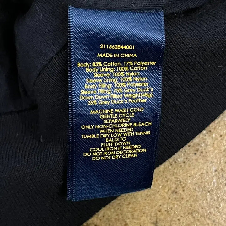 [BUNJANG] Polo Ralph Lauren Black Padded Baseball Jacket / [정품/L] 폴로 랄프로렌 블랙 패딩 야구 점퍼