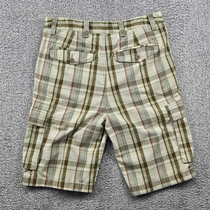 [BUNJANG] Dockers Checkered Cargo Shorts (Size 32) / DOCKERS 체크 카고 쇼츠 반바지 ( 32 " ) / 11917
