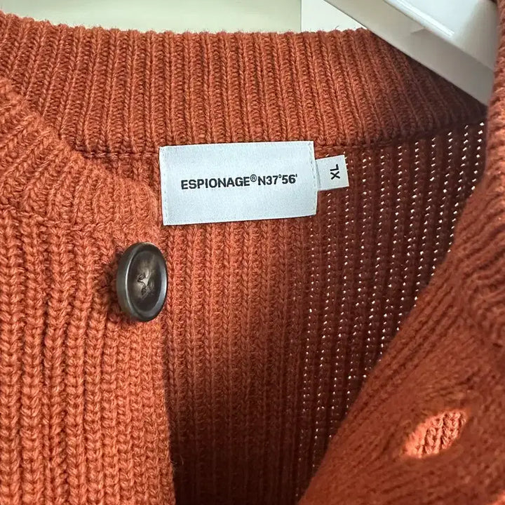 [BUNJANG] Espionage Heavyweight Orange Cardigan XL / 에스피오나지 헤비웨이트 오렌지 가디건 xl