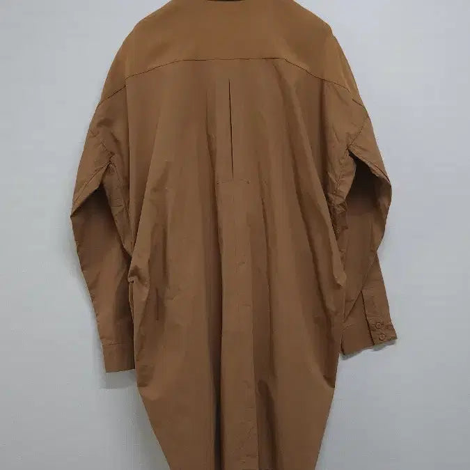 [BUNJANG] LEBEIGE Cotton Silk Blend Long Shirt Blouse Tunic / LEBEIGE 르베이지 면 실크 혼방 롱 셔츠 블라우스 / 루즈핏 튜닉