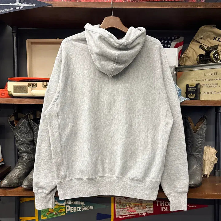 [BUNJANG] Champion Reverse Weave Small Logo Heavy Cotton Hoodie / 00s 챔피온 리버스위브 스몰로고 헤비코튼 후드티 N1218