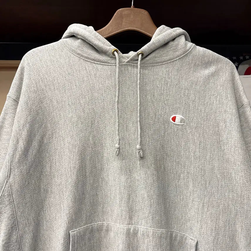 [BUNJANG] Champion Reverse Weave Small Logo Heavy Cotton Hoodie / 00s 챔피온 리버스위브 스몰로고 헤비코튼 후드티 N1218