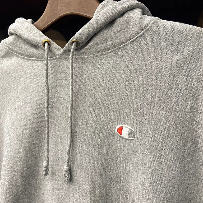 [BUNJANG] Champion Reverse Weave Small Logo Heavy Cotton Hoodie / 00s 챔피온 리버스위브 스몰로고 헤비코튼 후드티 N1218