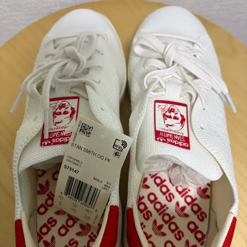 [BUNJANG] Adidas Stan Smith White Knit Sneakers / 아디다스 스탠스미스 화이트 니트 남자6