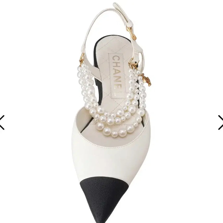 [BUNJANG] Chanel Pearl Two-Tone Pumps 230 / 새상품)샤넬 진주 투톤 펌프스 230