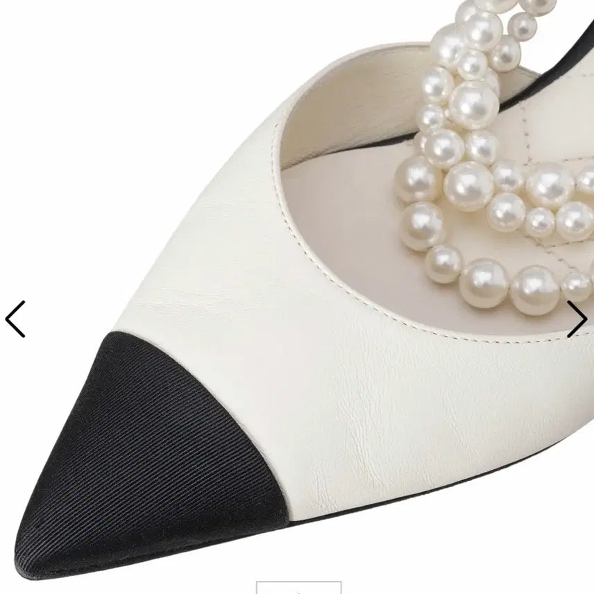 [BUNJANG] Chanel Pearl Two-Tone Pumps 230 / 새상품)샤넬 진주 투톤 펌프스 230