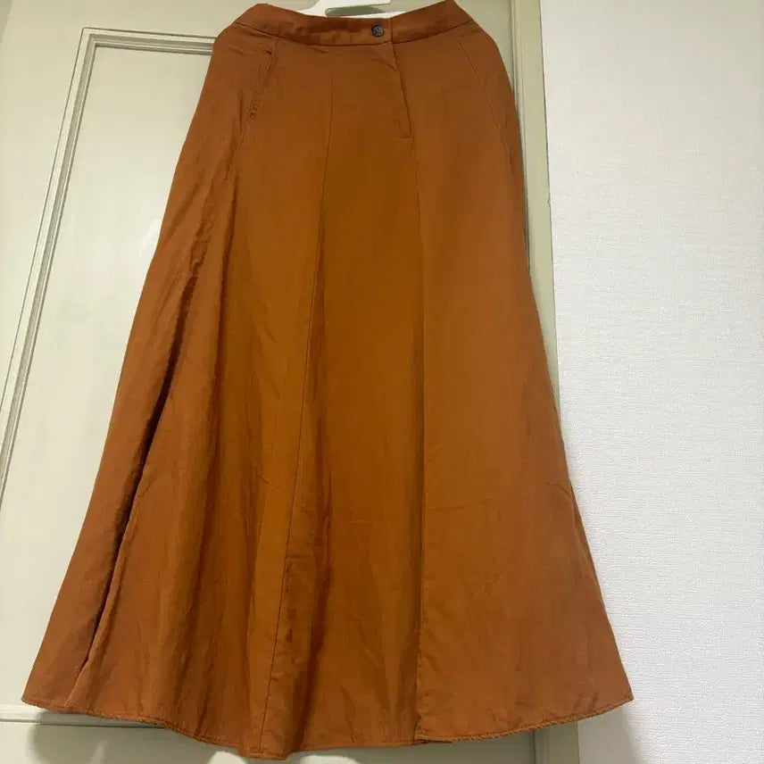 [BUNJANG] ZARA Orange Long Skirt - Small / 자라 오렌지 롱스커트 스몰