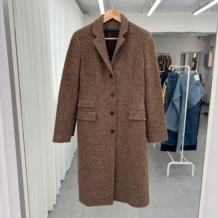 [BUNJANG] Polo Herringbone Coat / 폴로 헤링본 코트