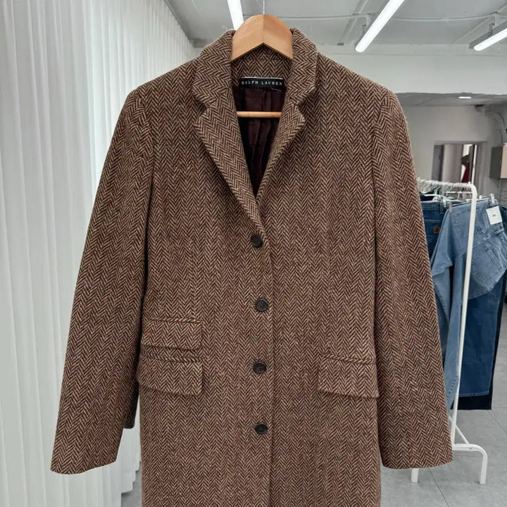 [BUNJANG] Polo Herringbone Coat / 폴로 헤링본 코트