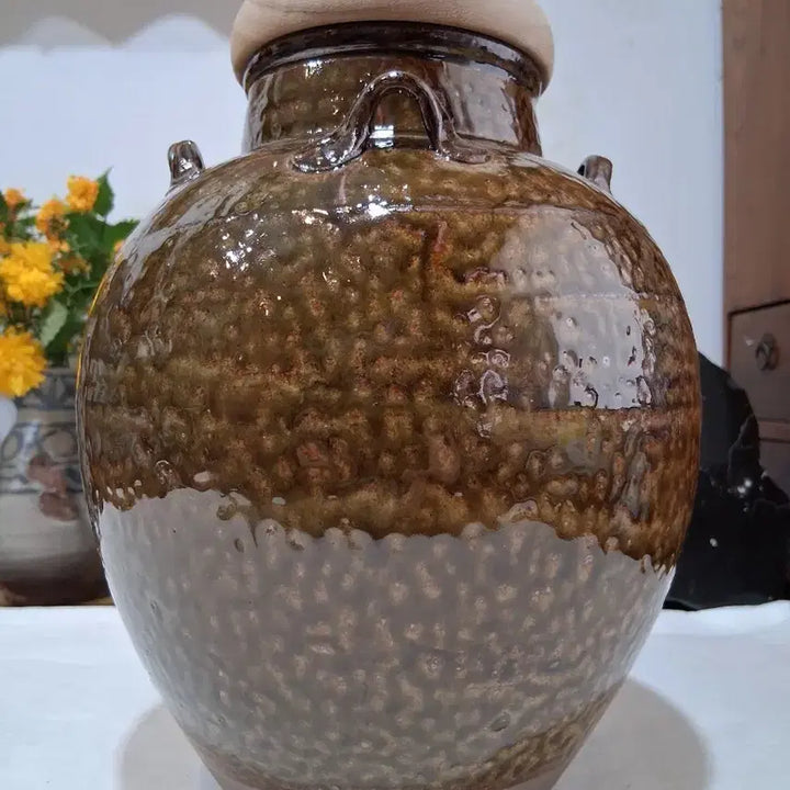 [BUNJANG] Takatori-yaki Tea Jar / 차도구에 특성화된 "다까도리쯔보"차항아리