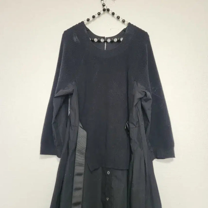 [BUNJANG] Black Layered Long Dress / 블랙 레이어드 스타일 롱 원피스