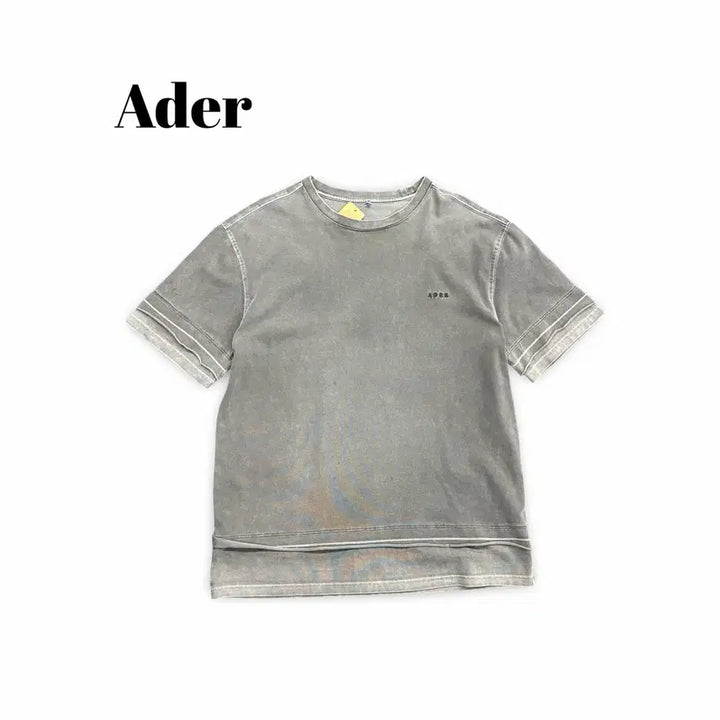 [BUNJANG] ADER Error Washed Layered Short Sleeve / (100)아더에러워싱레이어드반팔