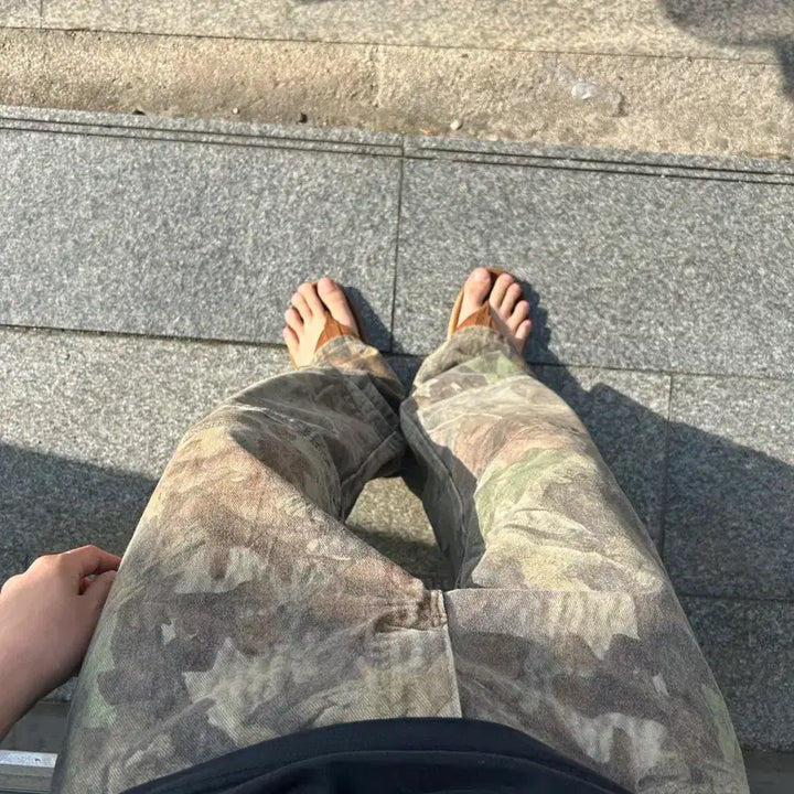 [BUNJANG] Wrangler Realtree Double Knee Pants / 90s 랭글러 리얼트리 더블니팬츠 36(35)