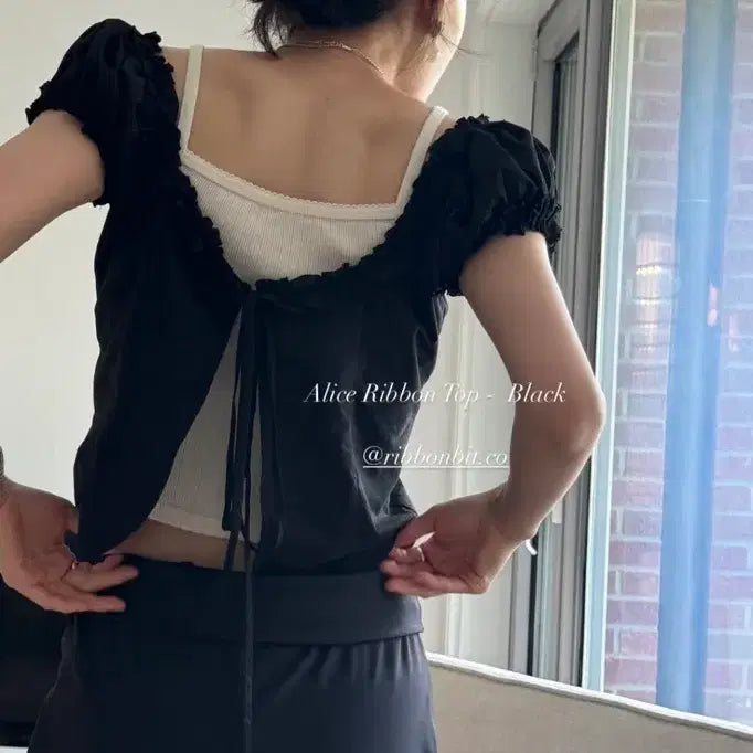 [SOLD OUT] 리본빛 앨리스 리본 탑 ribbonbit Alice ribbon top