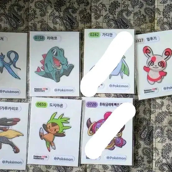[BUNJANG] Pokemon Season 5 Tteokbokki Sticker / 포켓몬 시즌5 띠부씰 판매합니다.