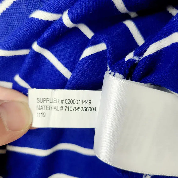 [BUNJANG] Polo Ralph Lauren Striped Polo Shirt / [정품] 폴로 랄프로렌 스트라이프 카라티 블루 100-105