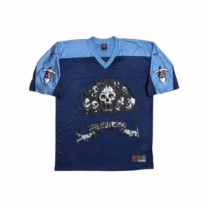 [SOLD OUT] 나이키 NFL 스컬 럭비 테네시 타이탄스 반팔 져지 티셔츠 오버핏 L