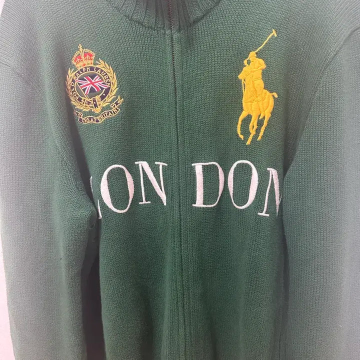[BUNJANG] Polo Ralph Lauren London Knit Zip-Up Jacket / 폴로 치프카프 런던 니트 집업 교신 가능