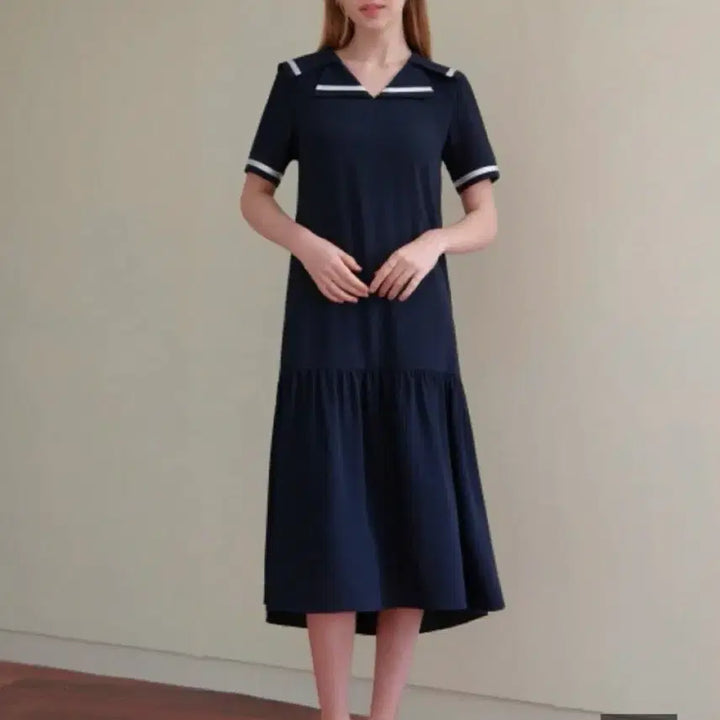 [BUNJANG] Zero Street Double Collar Sailor Dress / 제로스트릿 더블 카라 세일러 원피스
