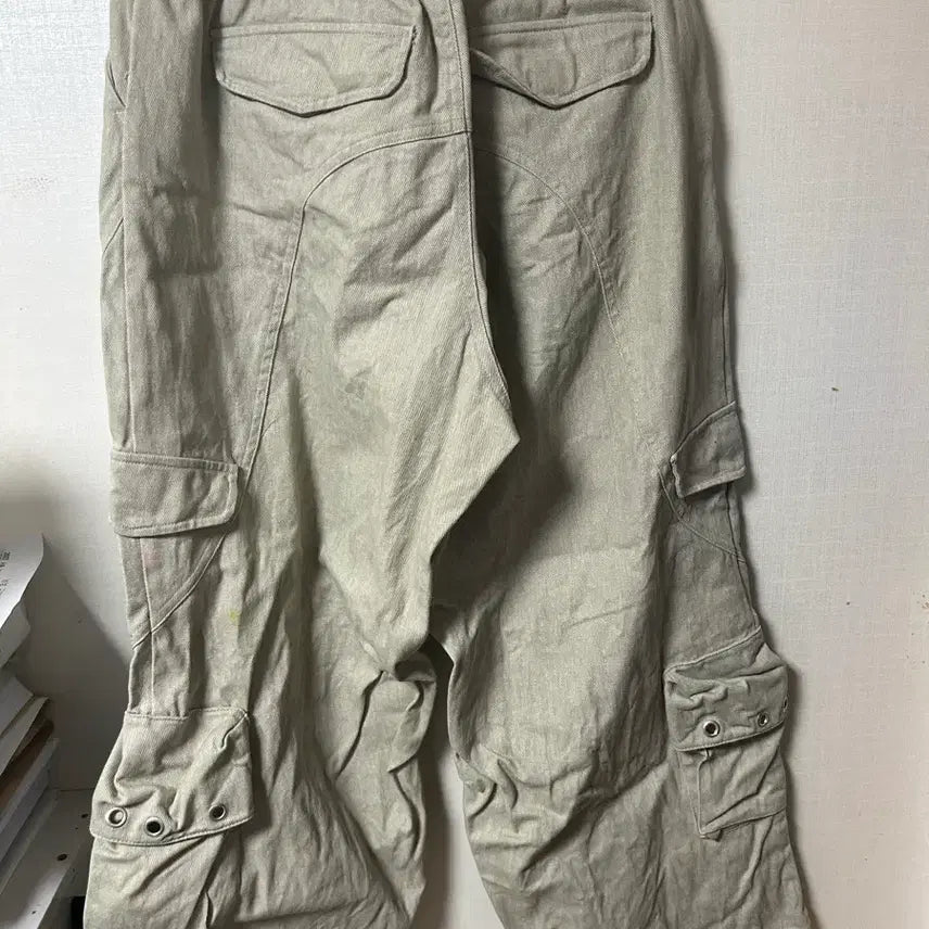 [SOLD OUT] 낫포너드 베이지 카고 코튼 팬츠