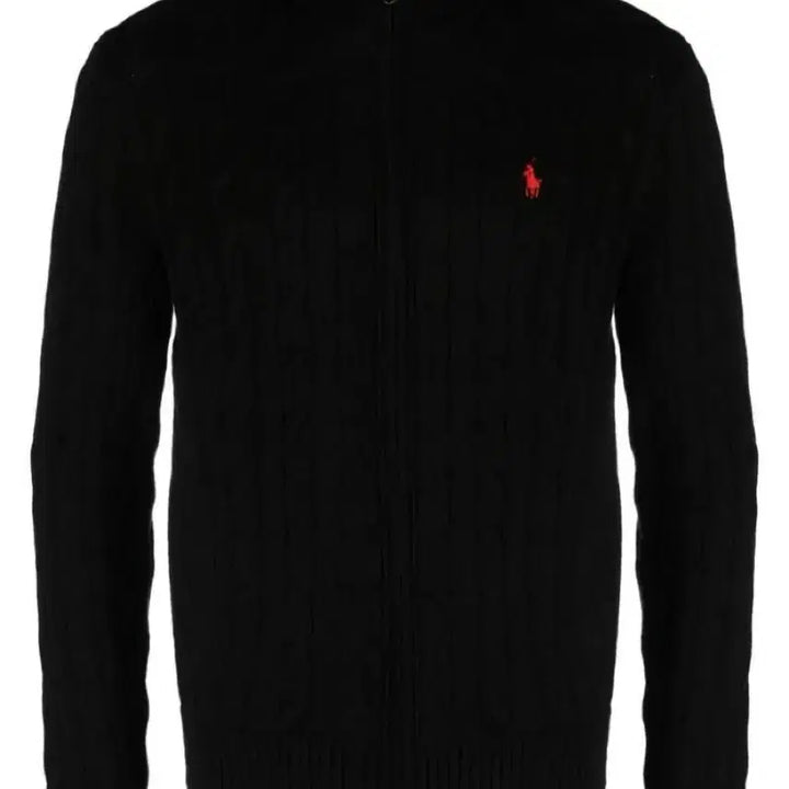 [BUNJANG] Polo Ralph Lauren Cable Knit Zip-Up Cardigan / 무배 정품QR인증가능 새상품 폴로 랄프로렌 케이블 니트 가디건 집업