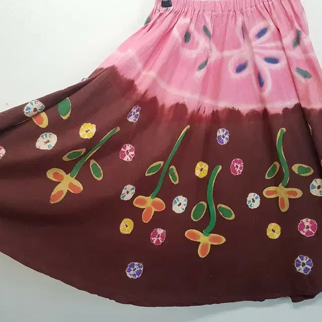 [SOLD OUT] 핸드프린트 밴딩 스커트