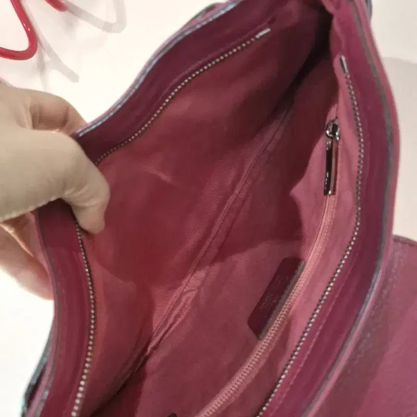 [BUNJANG] Ferragamo Gancini Flap Shoulder Bag - Burgundy / 페라가모 간치니 플랩 숄더백 버건디
