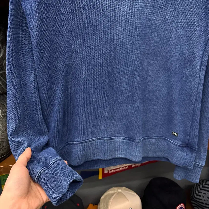 [BUNJANG] Denim &amp; Supply Essential Indigo Blue Raglan Long Sleeve T-shirt / 데님 앤 서플라이 에센셜 인디고블루 래글런 롱슬리브 티셔츠 N1220
