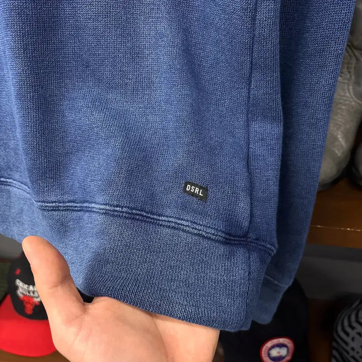 [BUNJANG] Denim &amp; Supply Essential Indigo Blue Raglan Long Sleeve T-shirt / 데님 앤 서플라이 에센셜 인디고블루 래글런 롱슬리브 티셔츠 N1220