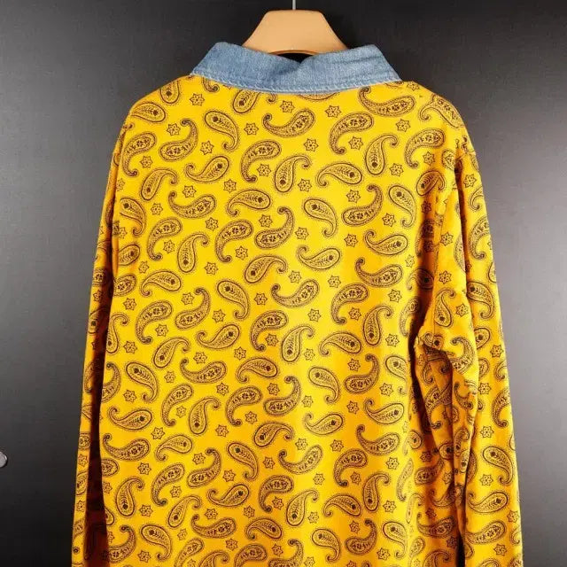 [BUNJANG] Stussy Paisley Rugby Shirt / 스투시 페이즐리 럭비 티셔츠