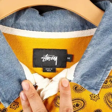 [BUNJANG] Stussy Paisley Rugby Shirt / 스투시 페이즐리 럭비 티셔츠