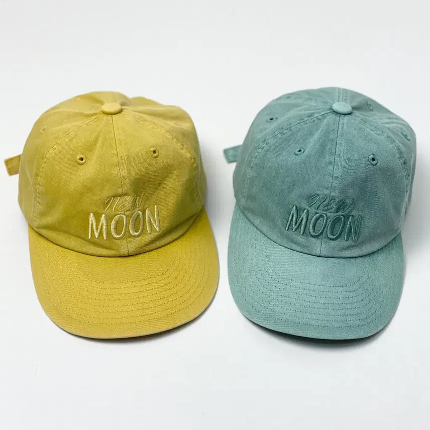 [SOLD OUT] BLESSED17 빈티지 볼캡 모자 커플 옐로우/민트 세트