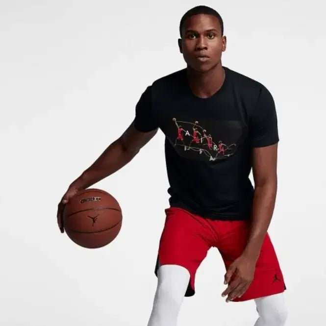 [BUNJANG] Nike Jordan Graphic T-shirt (Black) / 나이키 조던 그래픽반팔 남성티셔츠 100 블랙