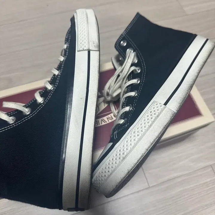 [BUNJANG] Converse Timeline 50Hi Black Sneakers / [260] 컨버스 타임라인 50hi 블랙