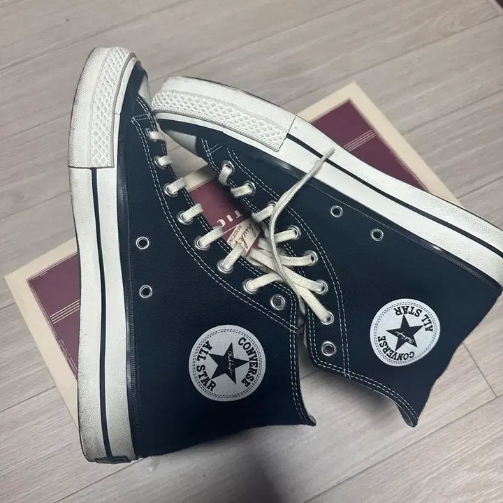 [BUNJANG] Converse Timeline 50Hi Black Sneakers / [260] 컨버스 타임라인 50hi 블랙