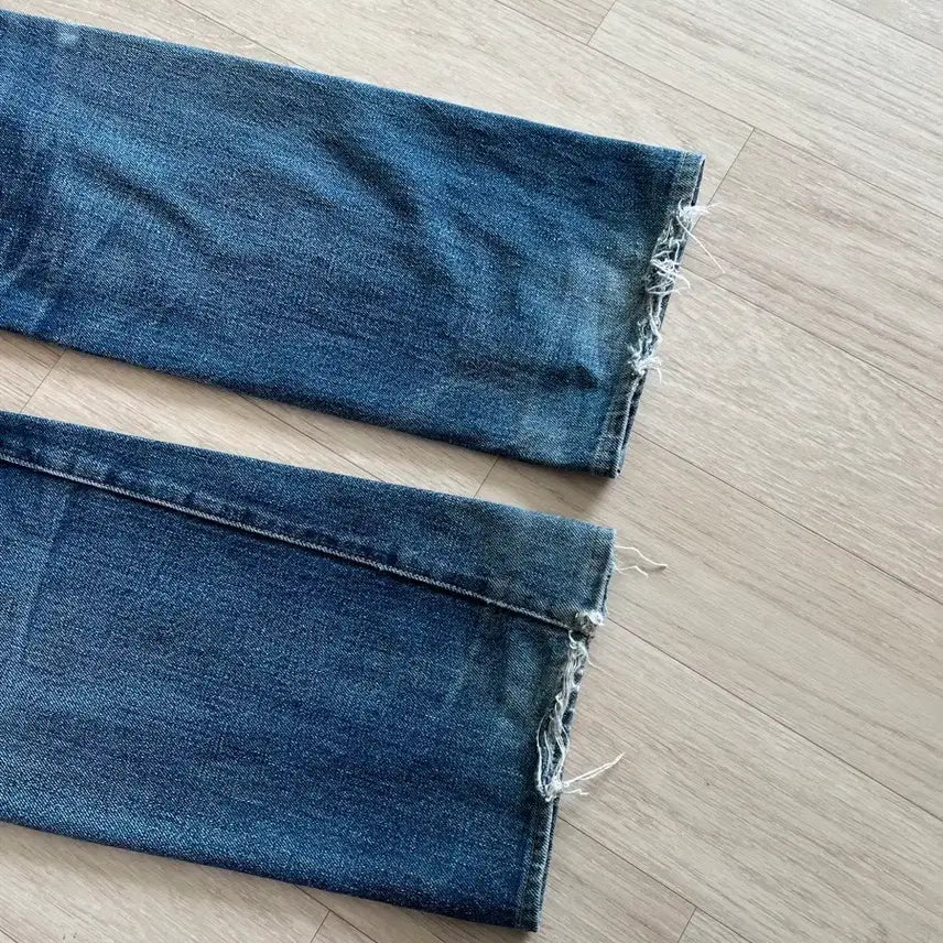[BUNJANG] DeNIM Selvedge Vintage Damage Denim Pants / 드님 셀비지 빈티지 데미지 데님 팬츠
