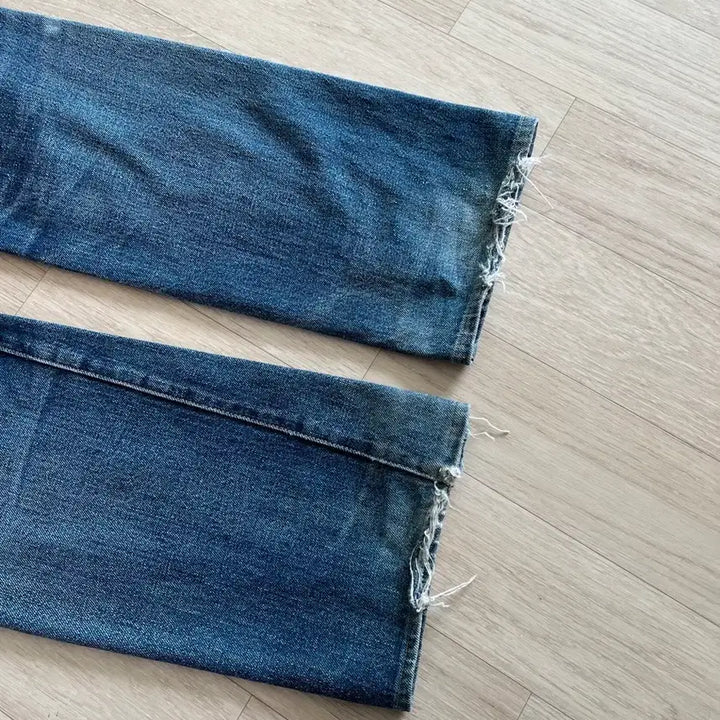 [BUNJANG] DeNIM Selvedge Vintage Damage Denim Pants / 드님 셀비지 빈티지 데미지 데님 팬츠