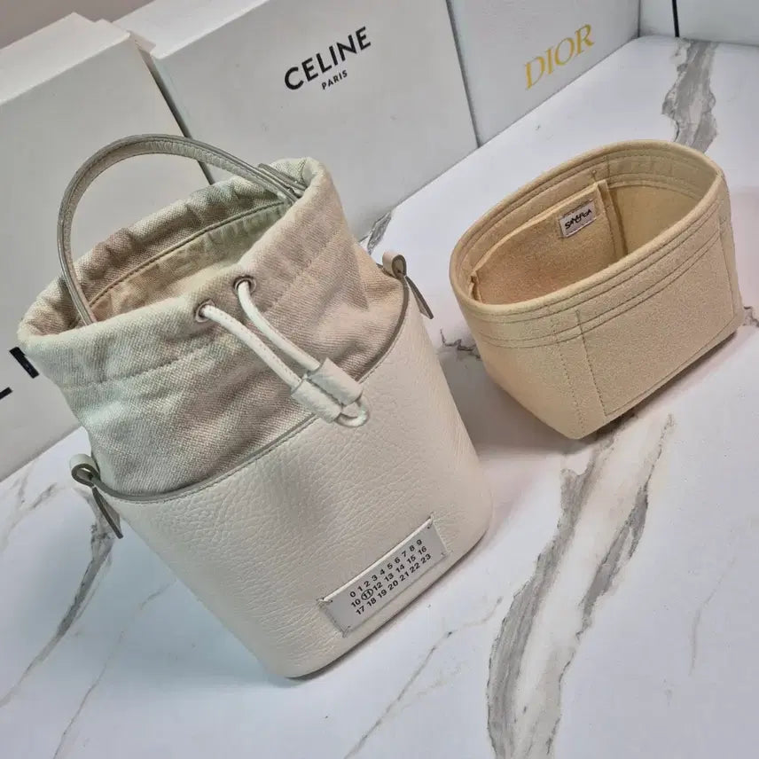 [BUNJANG] Maison Margiela 5AC Leather Canvas Bucket Bag / (정품) 마르지엘라 5AC 레더 캔버스 버킷백 가방