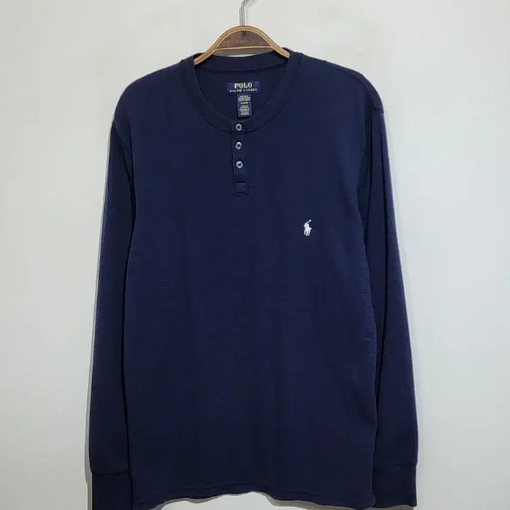 [SOLD OUT] (M) 랄프로렌 폴로 헨리넥 티셔츠 네이비 긴팔티