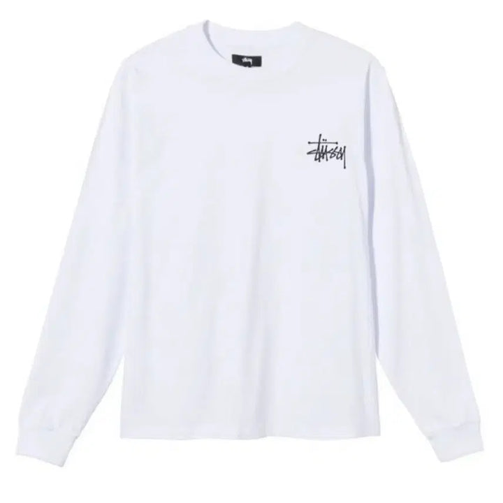 [BUNJANG] Stussy Long Sleeve T-Shirt (Black/White) / 무배 정품 새상품 스투시 롱슬리브 긴팔 티셔츠 블랙/화이트